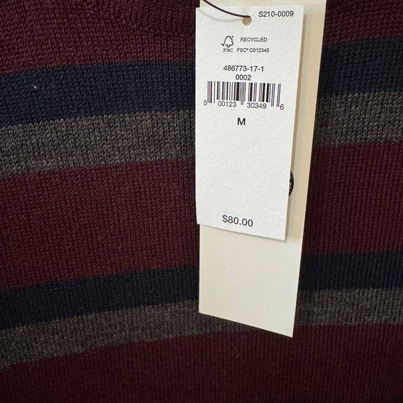 Men’s Red Merino Wool Sweater (Medium) | Banana Republic - Picture 4 of 5